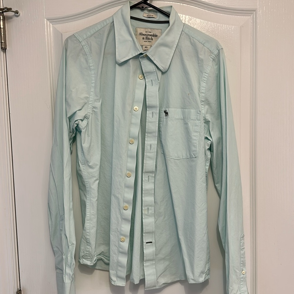 Vintage Abercrombie & Fitch men’s button down muscle shirt